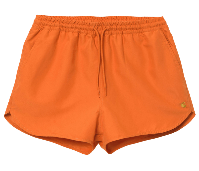CARHARTT WIP - CARHARTT - W' Chase Swim Trunks, Hokkaido/ Gold