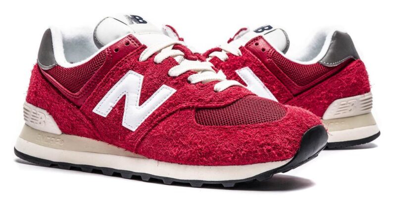 NEW BALANCE - 574HR2, Varsity red/ White - Image 2