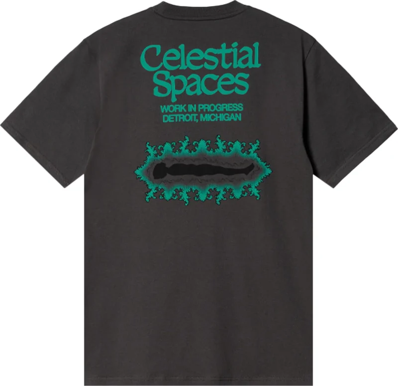 CARHARTT - S/S Spaces T-shirt, Vulcan Garment Dyed - Image 2
