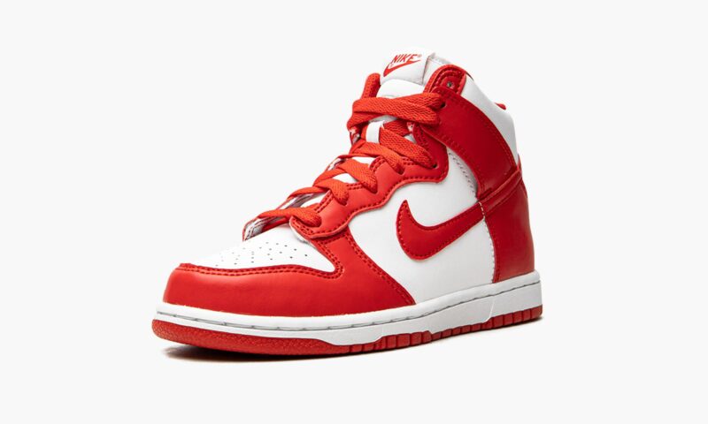 NIKE - Dunk High White University Red - Image 4
