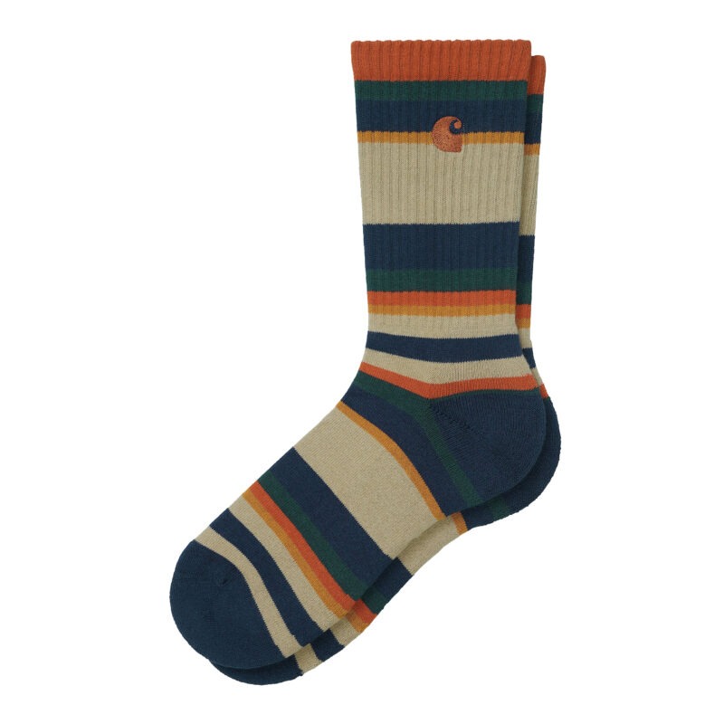 CARHARTT - Huntley Socks, Huntley Stripe / Ammonite