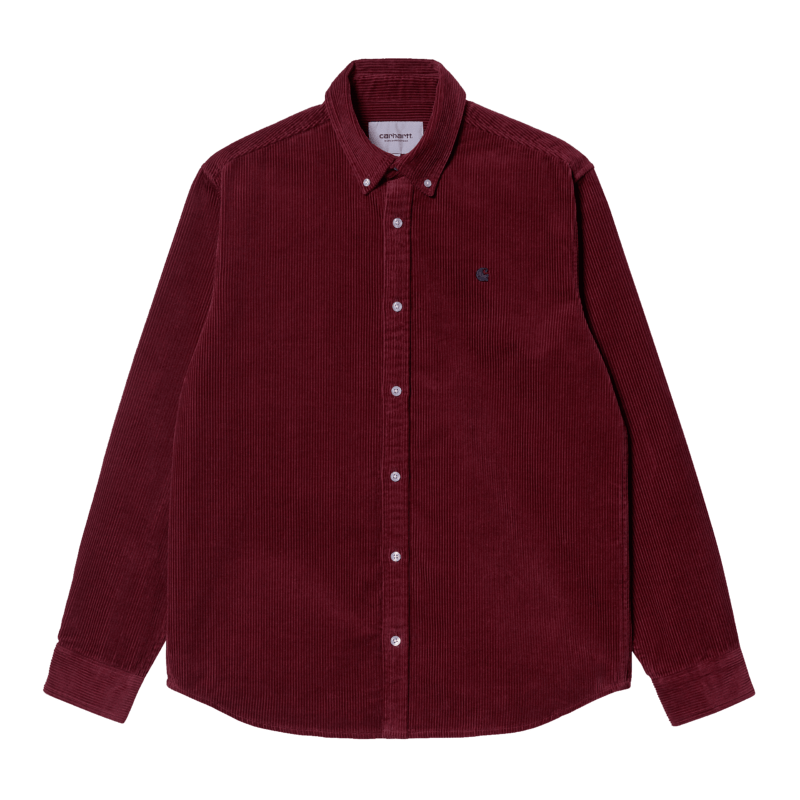 CARHARTT Madison Cord Shirt, Corvina / Black