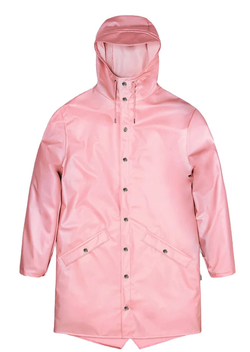 RAINS - Long Jacket, Pink Sky