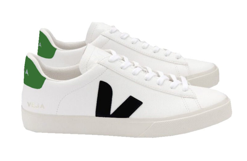 VEJA - Campo Leather Extra White Black Emeraude