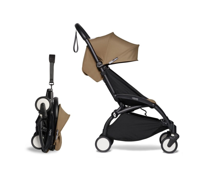BABYZEN - Poussette YOYO Chassis Noir Pack 6+ Toffee - Liste de Naissance  ELODIE et BASTIEN