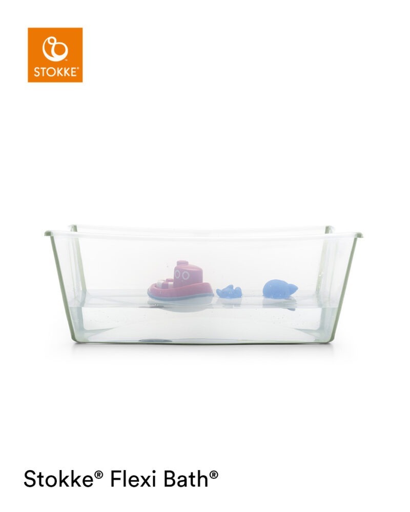 STOKKE - Flexi Bath - transparente Vert - Liste de Naissance ELODIE et BASTIEN