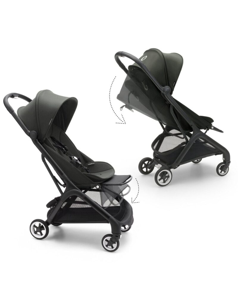 Poussette Bugaboo Dragonfly   Complète - Noir / Forest Green / Forest Green- Liste de Naissance - Pauline et Baptiste - Image 7