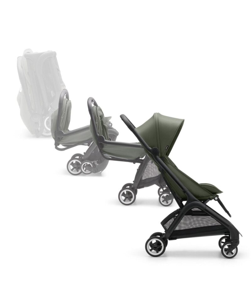 Poussette Bugaboo Dragonfly   Complète - Noir / Forest Green / Forest Green- Liste de Naissance - Pauline et Baptiste - Image 5