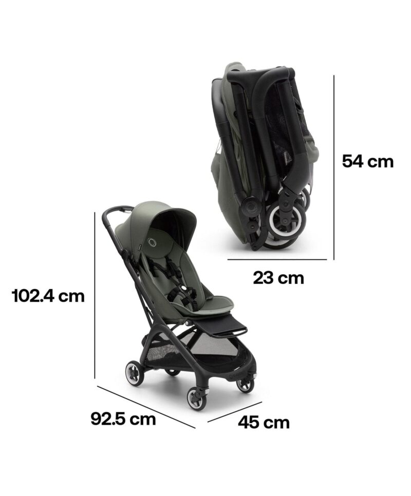 Poussette Bugaboo Dragonfly   Complète - Noir / Forest Green / Forest Green- Liste de Naissance - Pauline et Baptiste - Image 4