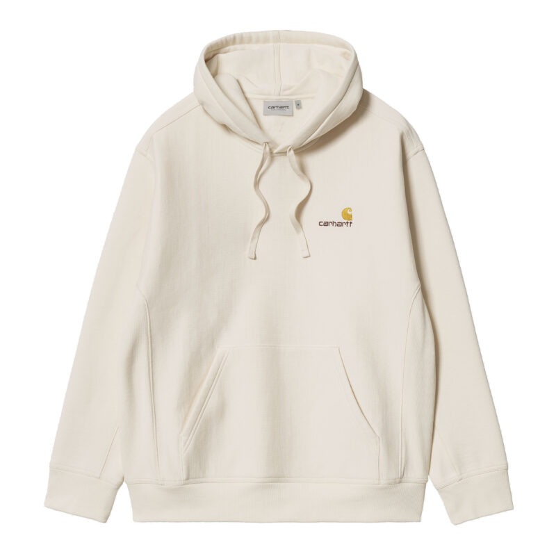 CARHARTT WIP - CARHARTT - Hooded American Script Sweat, Natural