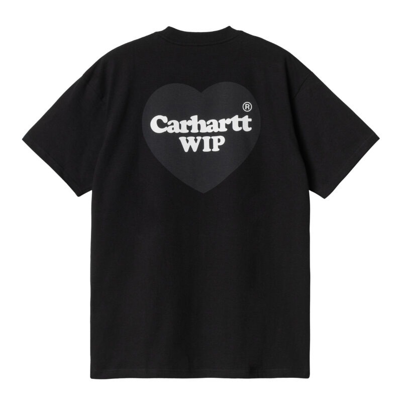 CARHARTT WIP - CARHARTT - S/S Double Heart T-Shirt, Black - Image 2