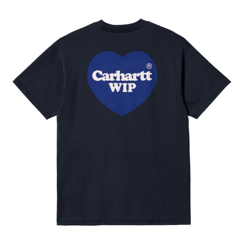 CARHARTT WIP - CARHARTT - S/S Double Heart T-Shirt, Blue - Image 2