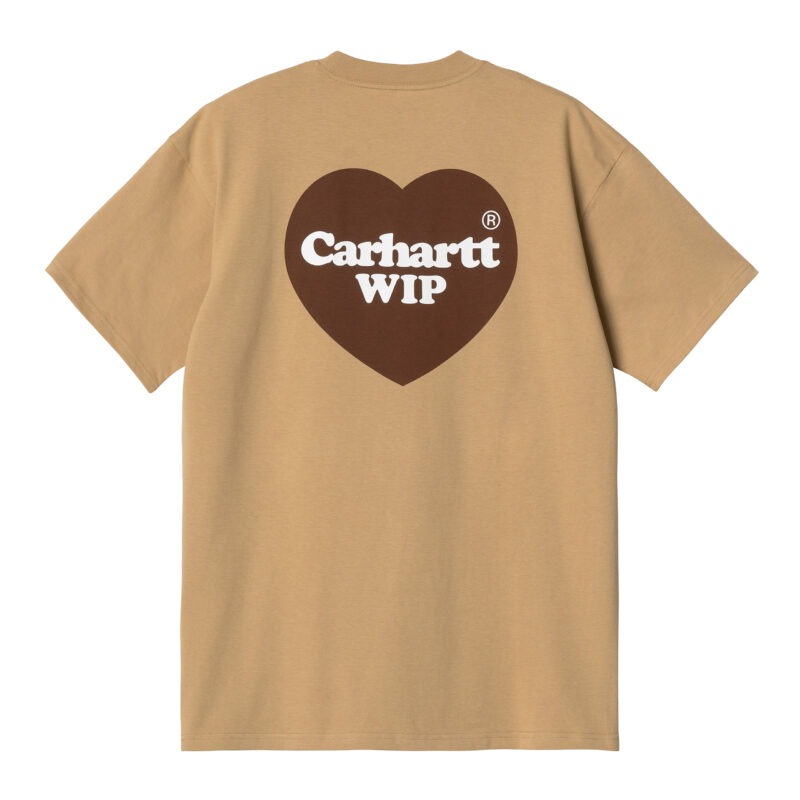 CARHARTT WIP - CARHARTT - S/S Double Heart T-Shirt, Dusty H Brown - Image 2