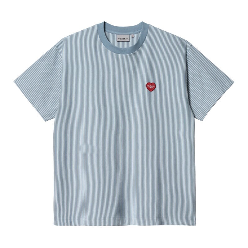 CARHARTT WIP - CARHARTT - S/S Terrell T-Shirt, Stripe Bleach