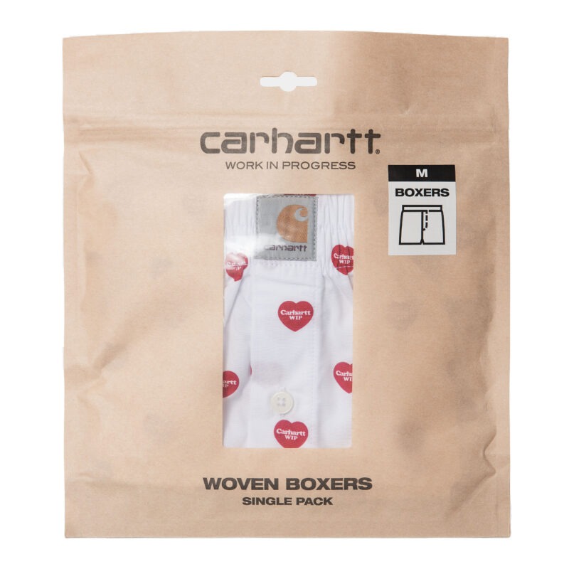 CARHARTT WIP - CARHARTT - Cotton Boxer, Heart Print White - Image 2