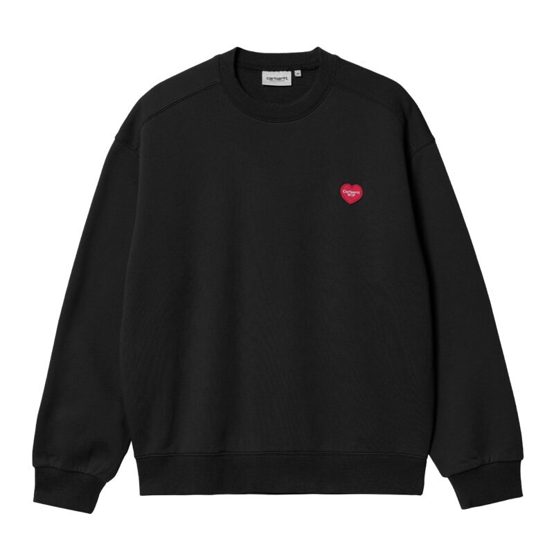 CARHARTT WIP - CARHARTT - Heart Patch Sweat, Black