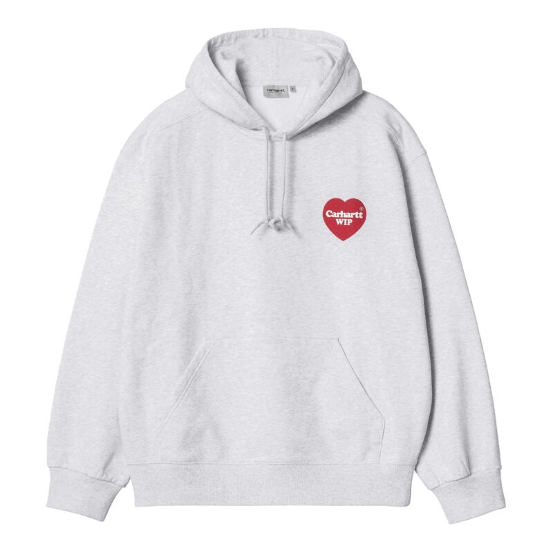 CARHARTT WIP - CARHARTT - Hooded Heart Sweat, Ash Heather