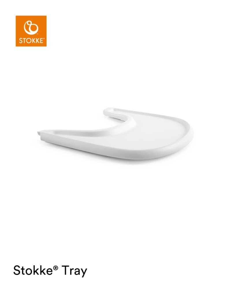 STOKKE - Tablette Blanche Pour chaise Haute Tripp Trapp  - Liste de Naissance - Laura et Mathias
