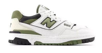 NEW BALANCE – BB 550 DOB, Blanc / Kaki