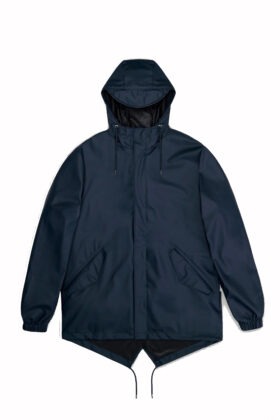 RAINS – Fishtail Jacket, Navy