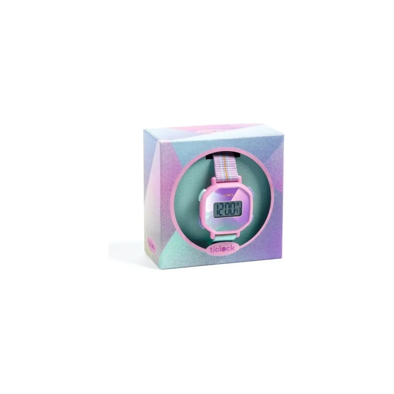 DJECO - Montre Digitale -  Purple Prisma  - Ticlock - Image 3