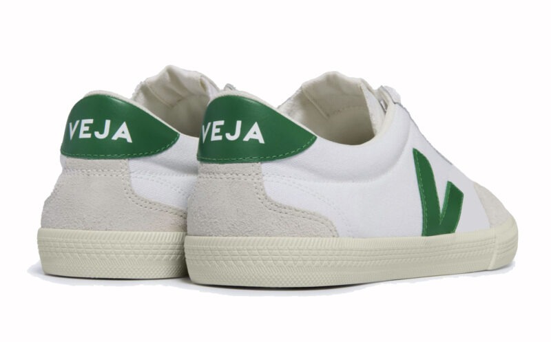 VEJA - Volley Canvas White Emeraude - Image 3
