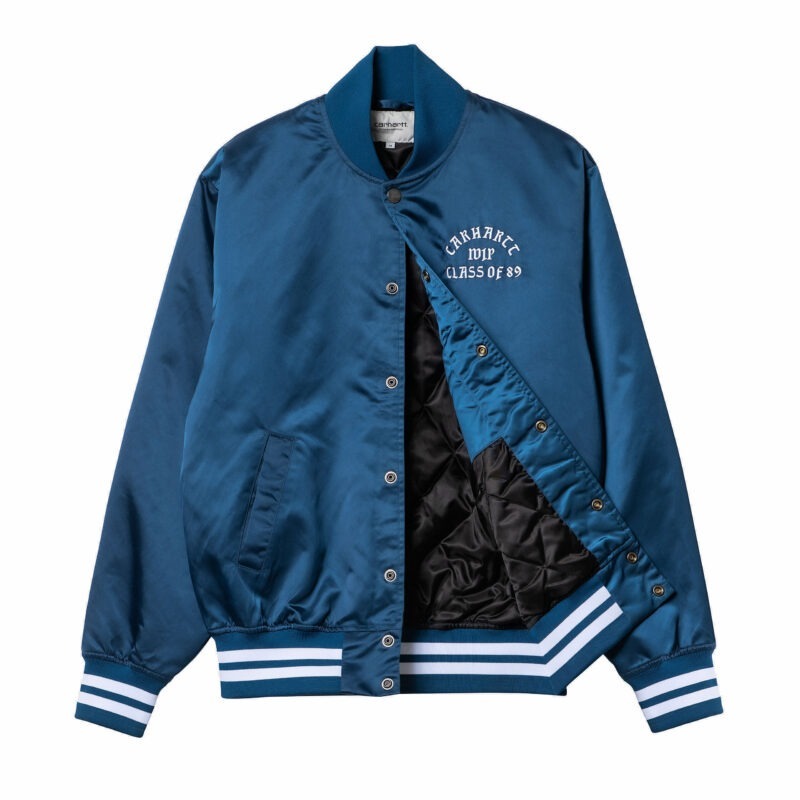CARHARTT WIP - CLASS OF 89 BOMBER JACKET ELDER, Bleu - Image 3