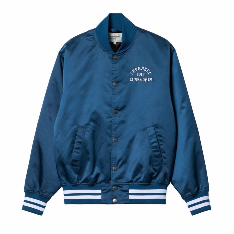 CARHARTT WIP - CLASS OF 89 BOMBER JACKET ELDER, Bleu