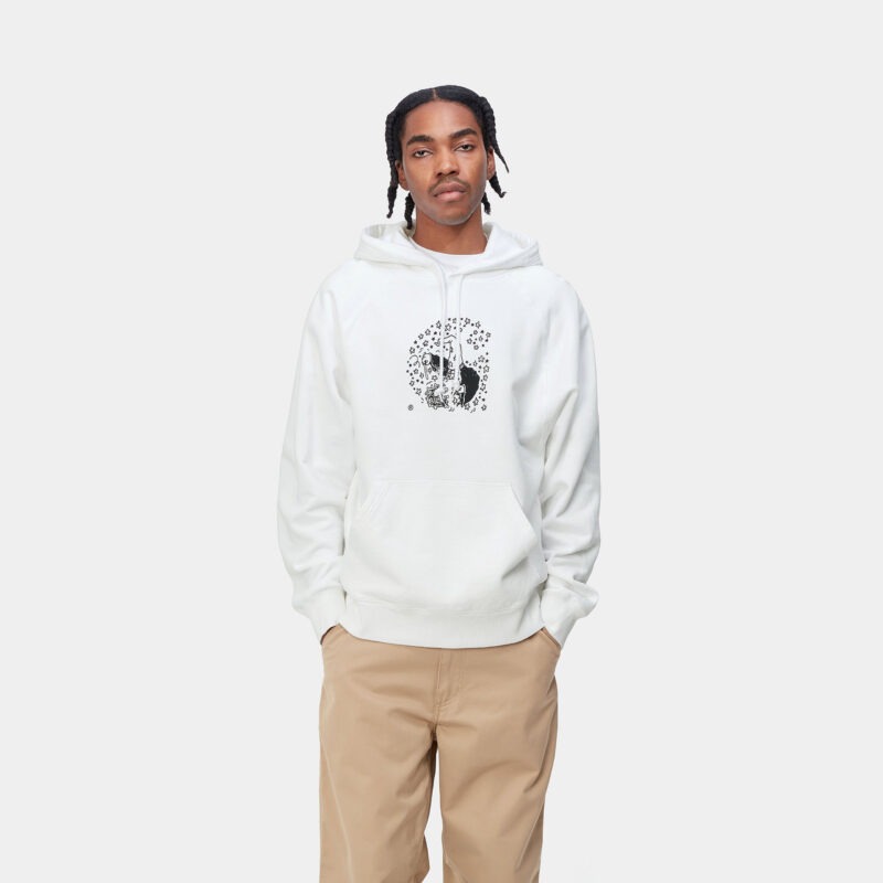 CARHARTT WIP - HOODED HOCUS POCUS SWEAT COTTON WHITE, Blanc - Image 2
