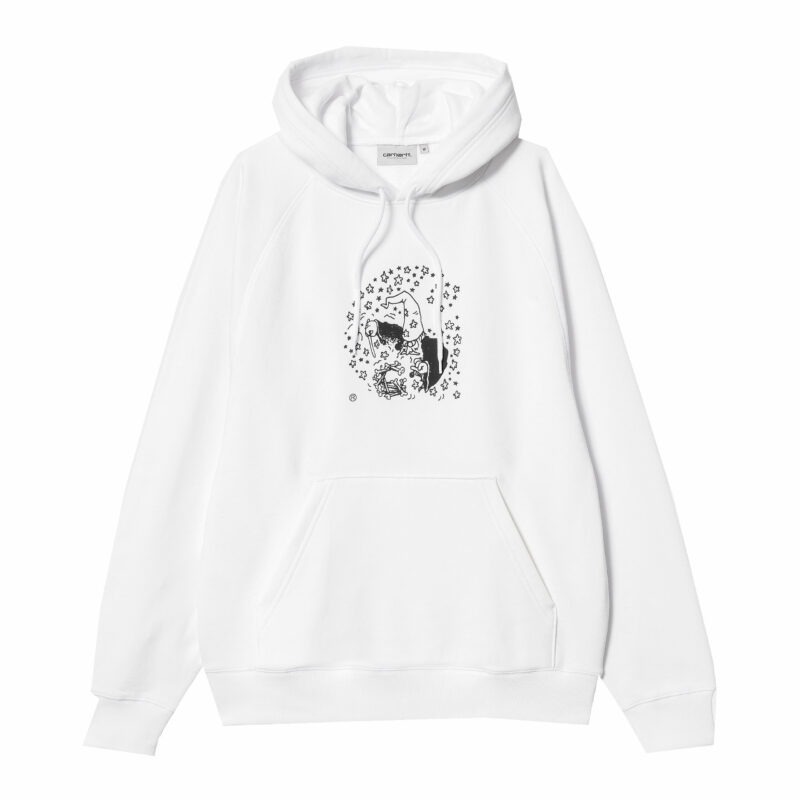 CARHARTT WIP - HOODED HOCUS POCUS SWEAT COTTON WHITE, Blanc