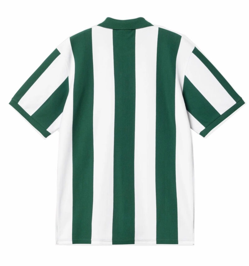 CARHARTT WIP - S/S Hinton Polo Stripe Chervil, Vert - Image 3
