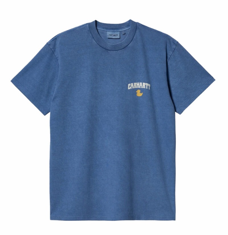 CARHARTT WIP - S/S DUCKIN' T-SHIRT ACAPULCO GARMENR DYED, Bleu