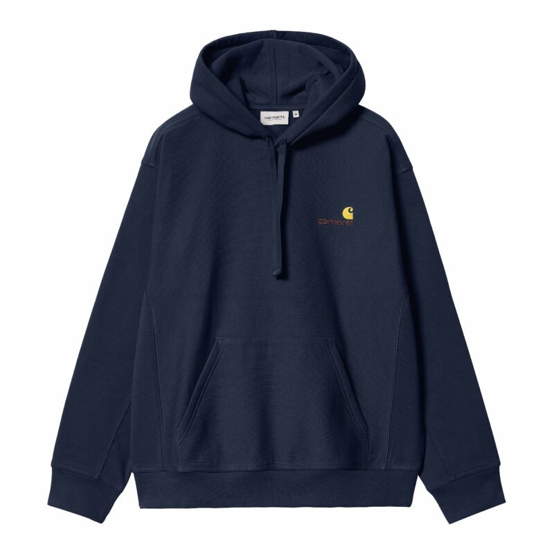 CARHARTT WIP - HOODED AMERICAN SCRIPT AIR FORCE BLUE