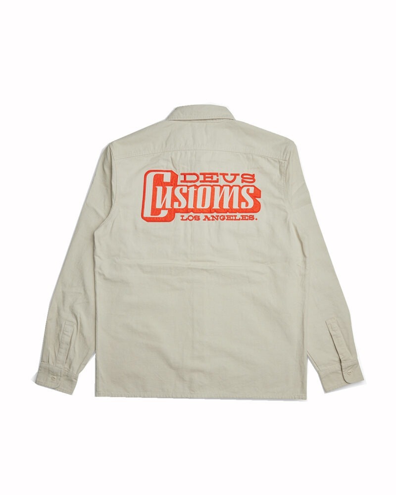 DEUS - STRIPES SHIRT DIRTY WHITE