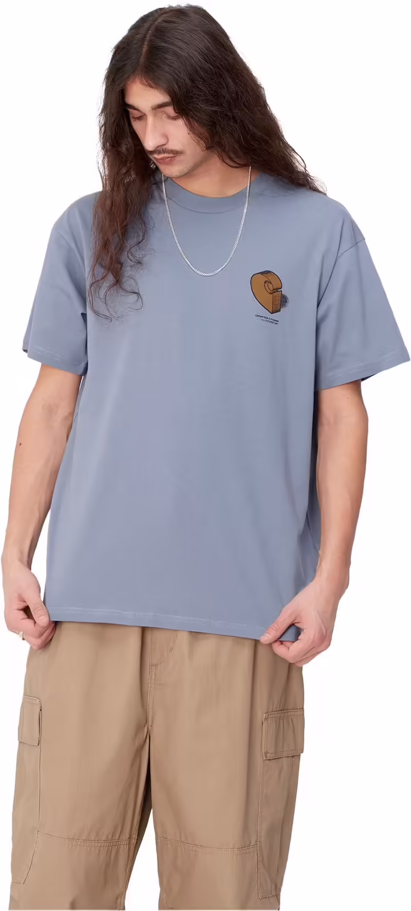 CARHARTT WIP - S/S DIAGRAM C T-SHIRT BAY BLUE - Image 3
