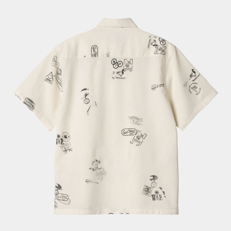 CARHARTT WIP - S/S STAMP SHIRT PRINT. WAX BEIGE - Image 3