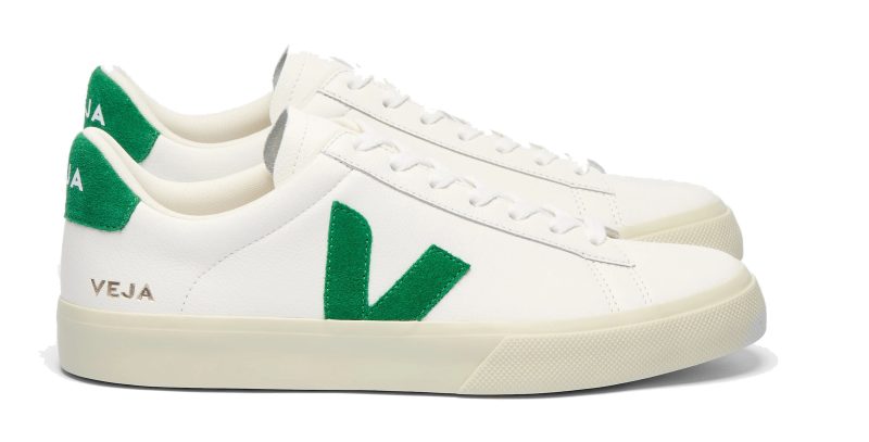 VEJA - CAMPO LEATHER WHITE EMERAUDE