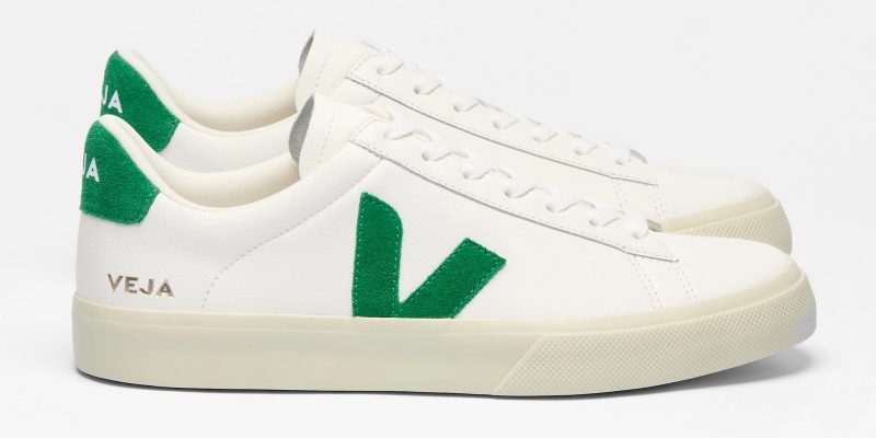 VEJA - CAMPO LEATHER WHITE EMERAUDE