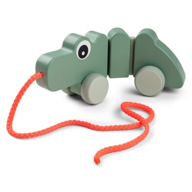 DONE BY DEER – Jouet à Tirer Croco – Vert