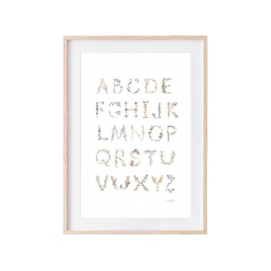 MUSHIE – Poster Alphabet – Taille  M MUSHIE – Poster Alphabet – Taille  M