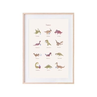 MUSHIE – Poster Dinosaure – Taille M MUSHIE – Poster Dinosaure – Taille M