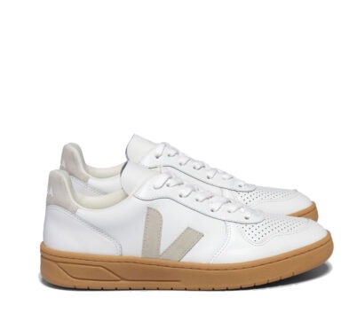 VEJA – V-10 Leather Extrawhite, White / Natural VEJA – V-10 Leather Extrawhite, White / Natural