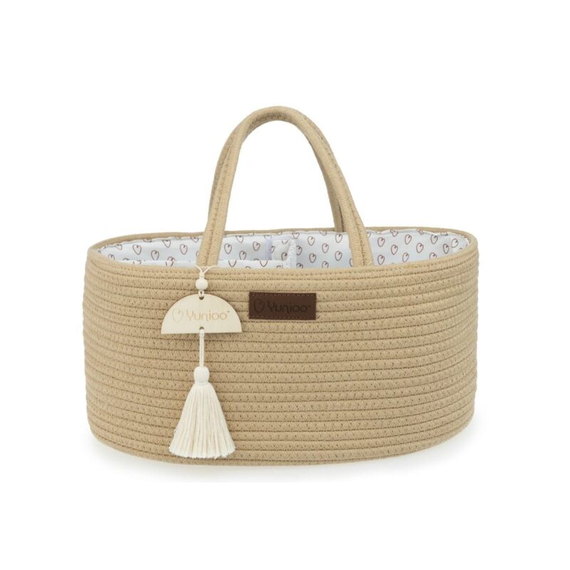 YUNIOO - Panier de Rangement  -  Cream