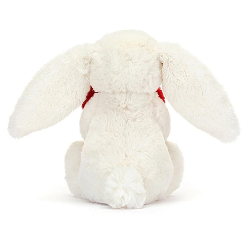 JELLYCAT - Bashful Red Love Heart Bunny - Little - Image 4
