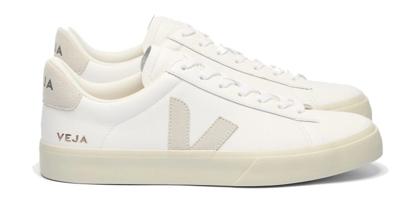 VEJA - CAMPO LEATHER EXTRA WHITE NATURAL SUEDE