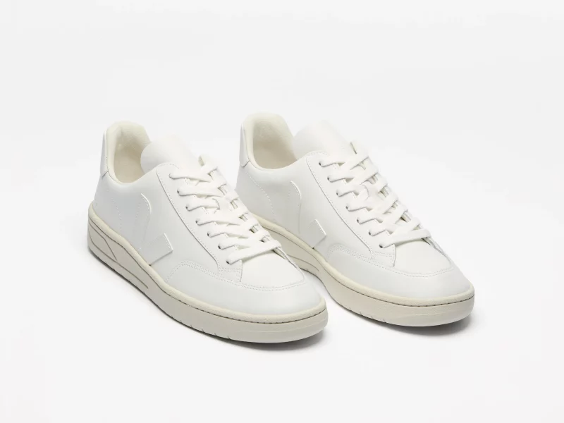 VEJA - V-12 Leather extra White White - Image 3