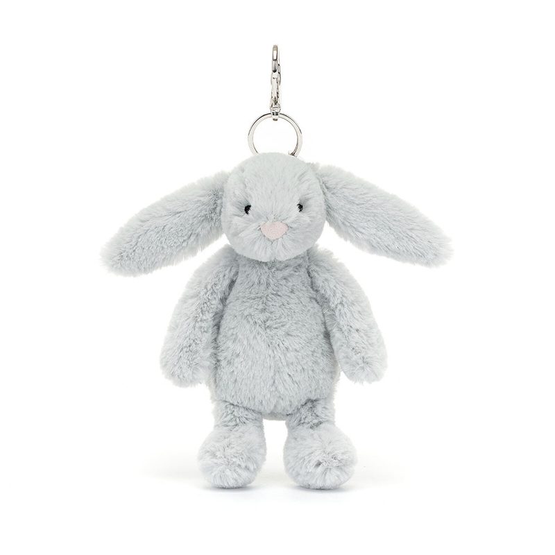 JELLYCAT - Bashful Silver Bunny Bag Charm - Image 2