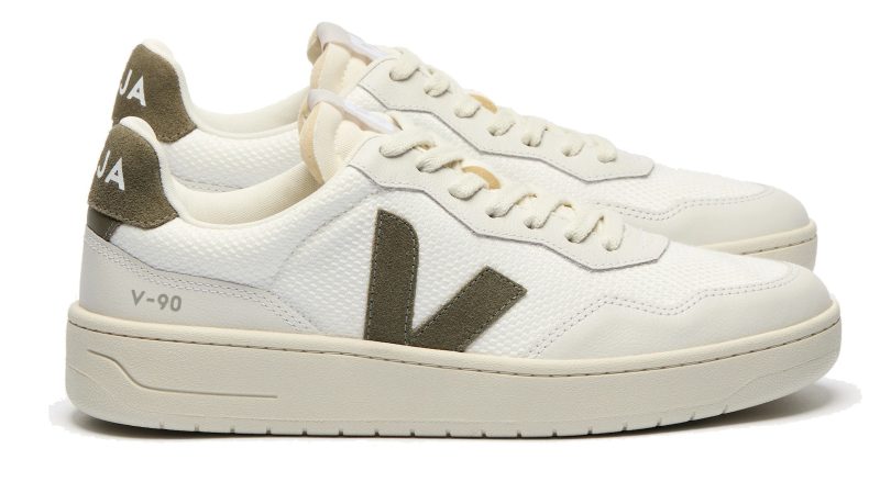 VEJA - V-90 MESH WHITE KAKI