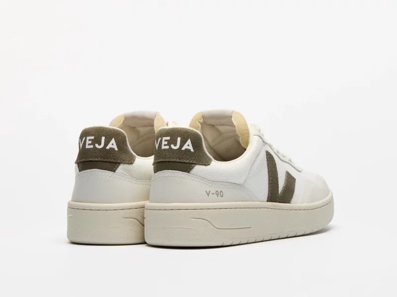 VEJA - V-90 MESH WHITE KAKI - Image 2