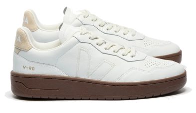 VEJA – V-90 O.T LEATHER WHITE PIERRE ALMOND VEJA – V-90 O.T LEATHER WHITE PIERRE ALMOND